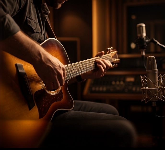 Produção musical em estúdio